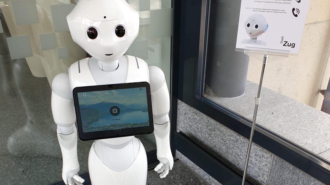 Stadt Zug setzt sein Roboterkind  als Butler ein