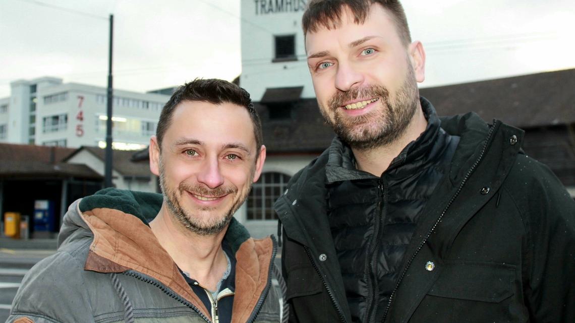 Geben das Tramhüsli an die Bevölkerung zurück: Jörg Haase (links) und Nikita Filippov (rechts) empfangen ab Februar wieder Gäste.