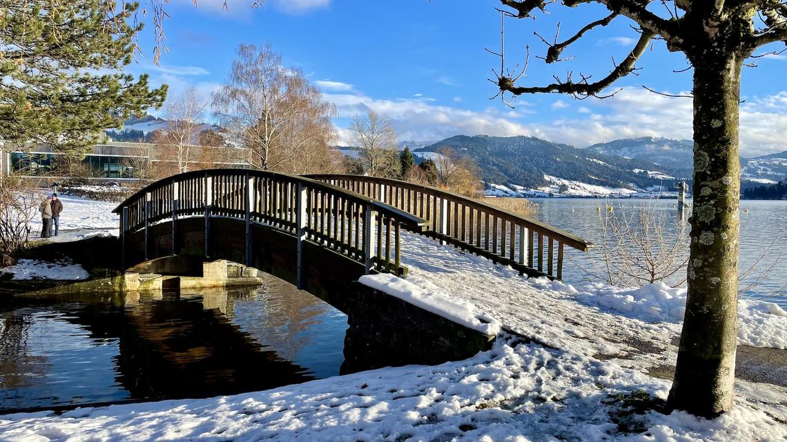 Diese Bogenbrücke am Ufer von Oberägeri soll ersetzt werden.