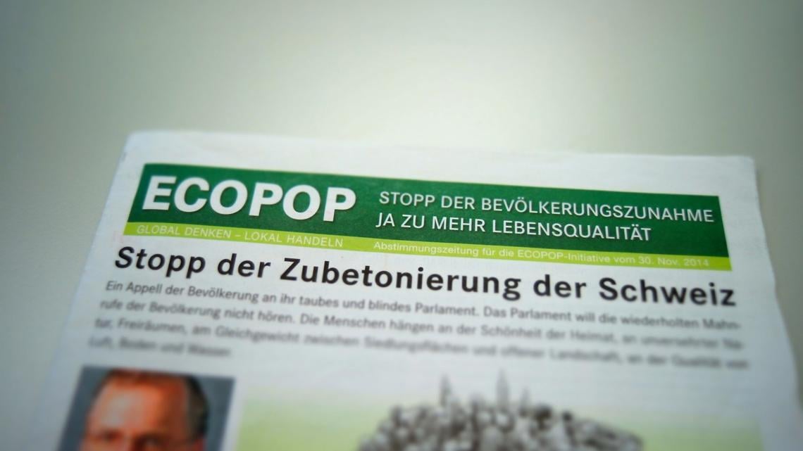 Ecopop-Initiative spaltet die SVP