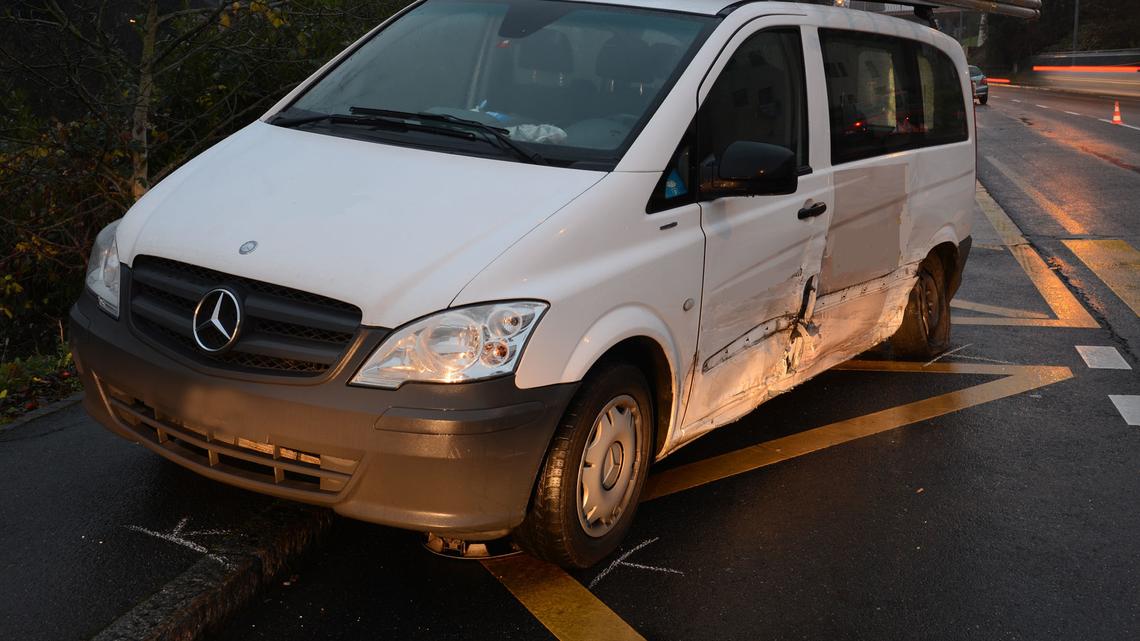 Fünf Unfälle – eine Person mittelschwer verletzt