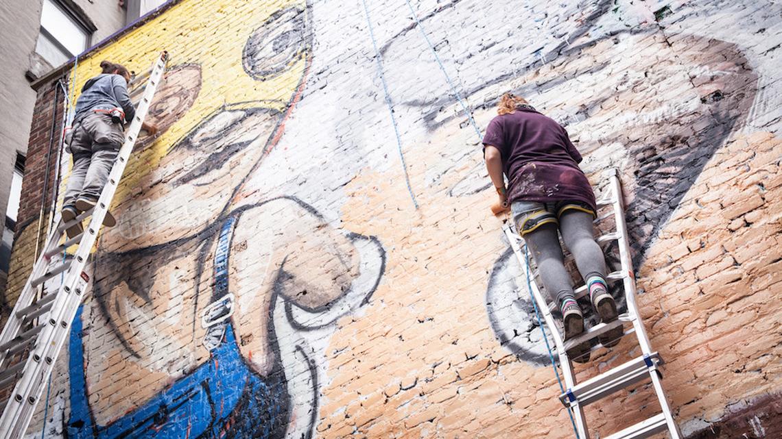 Luzerner Streetart-Künstler peppen New York auf