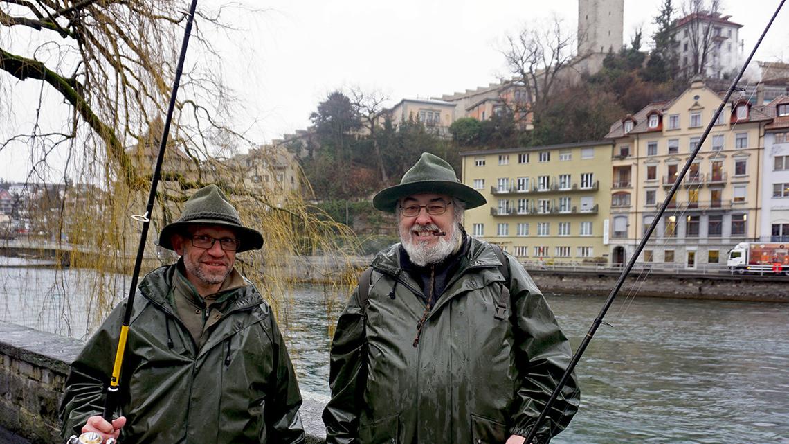 Petri Heil! Luzerner Fischer trotzen dem tristen Februarwetter