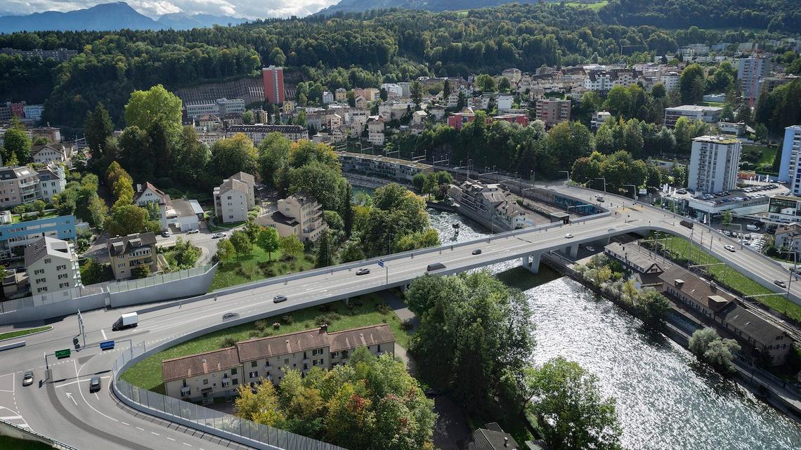 Luzerner Stadtrat will sich gegen die Reussportbrücke wehren