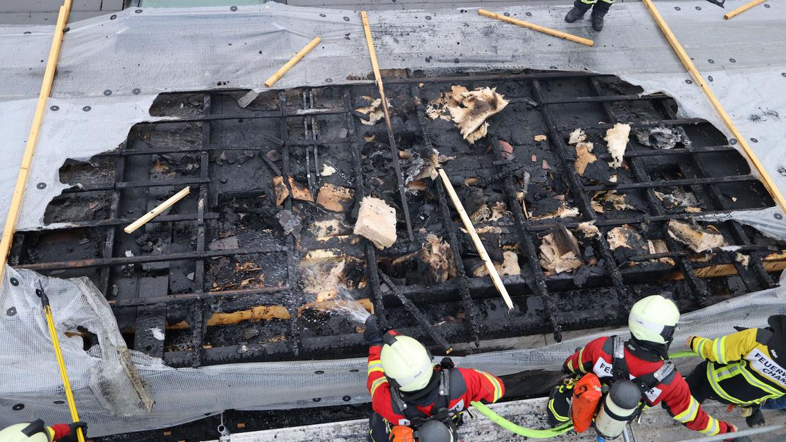 Feuer im Chamer «Hammergut»: Handwerker haben nicht aufgepasst