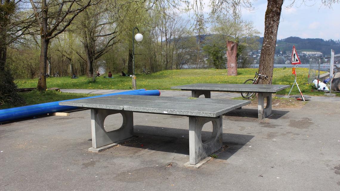 Ping-Pong-Fan? Dann kennst du sicher diese Tische in der Stadt Luzern