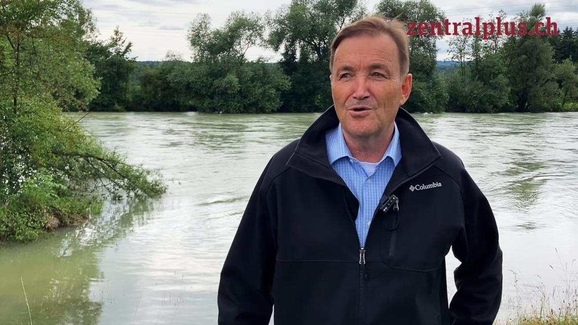 Reussdamm bei Hünenberg: Kanton ist auf Evakuation vorbereitet