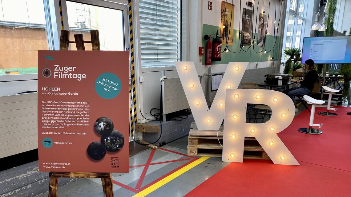 VR Ausstellung «Kino FreiForm 360 °» im Festivalzentrum der Zuger Filmtage