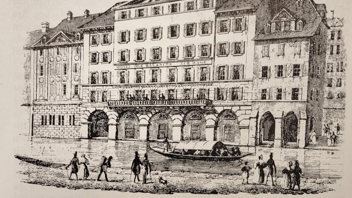 Unter dem Hotel des Balances in Luzern befand sich eine Grossmetzg.