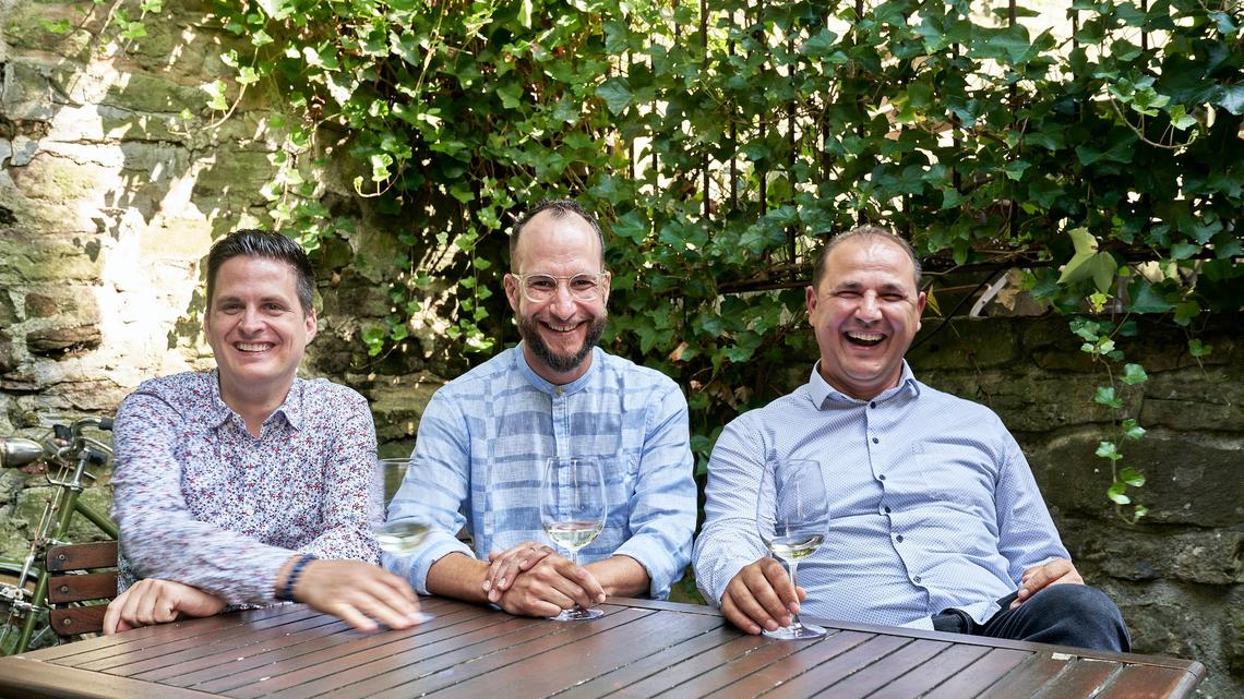 Christoph Aebersold, Thomas Gassner und Agron Tunprenkaj freuen sich auf den Start im «Felsenegg 2.0»