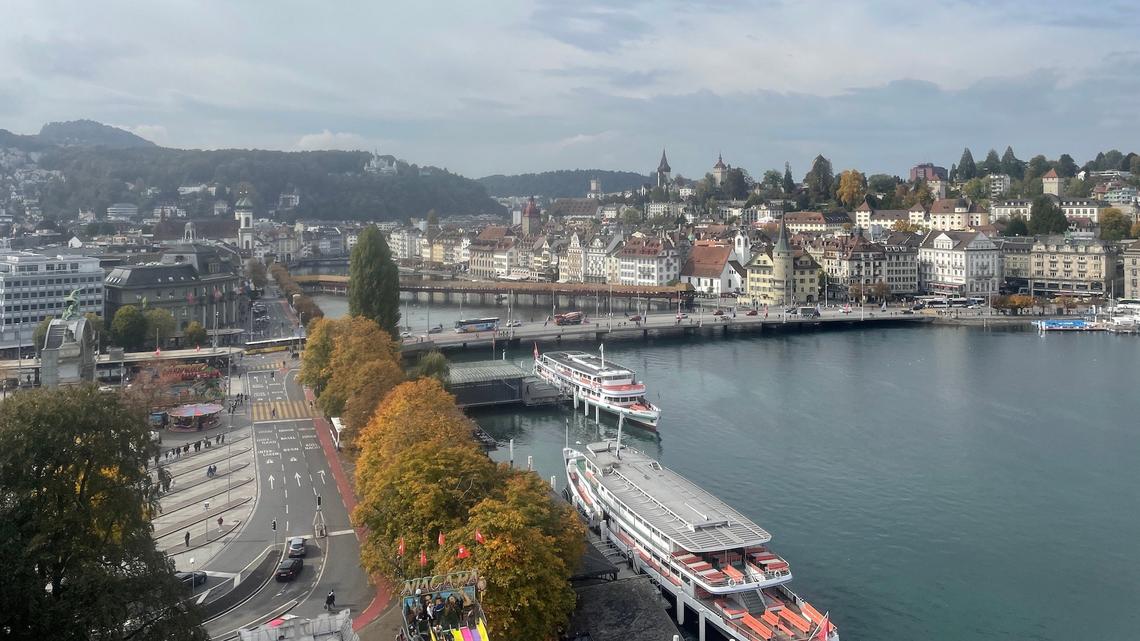 Einmal im Jahr – während der Määs – bietet sich eine rare Aussicht auf Luzern.