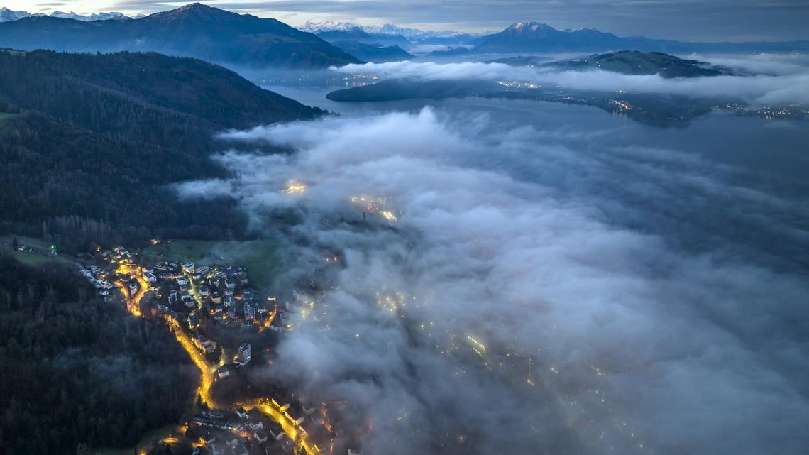 Warum Zug und Luzern so furchtbare Nebellöcher sind