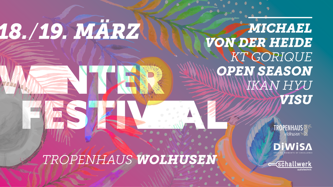 Das Winterfestival ist zurück und garantiert auch in seiner fünften Ausführung im Tropenhaus Wolhusen für ein unvergessliches Festivalerlebnis.