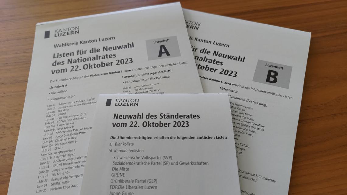 Nationalratswahlen, Wahllisten