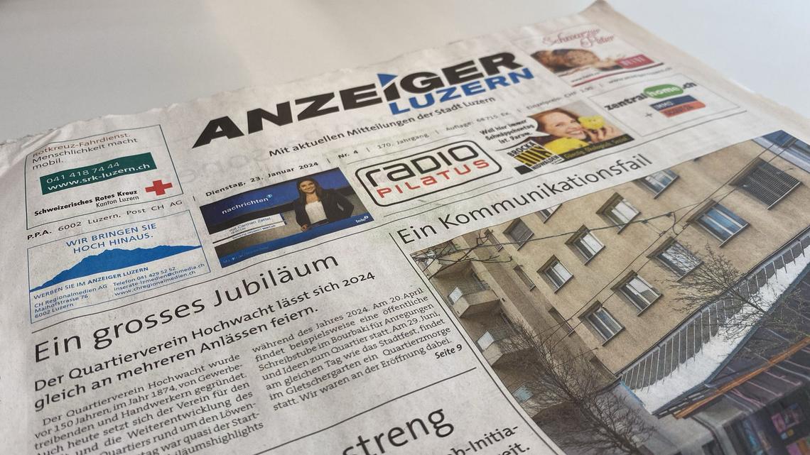 CH Media stellt den «Anzeiger Luzern» ein