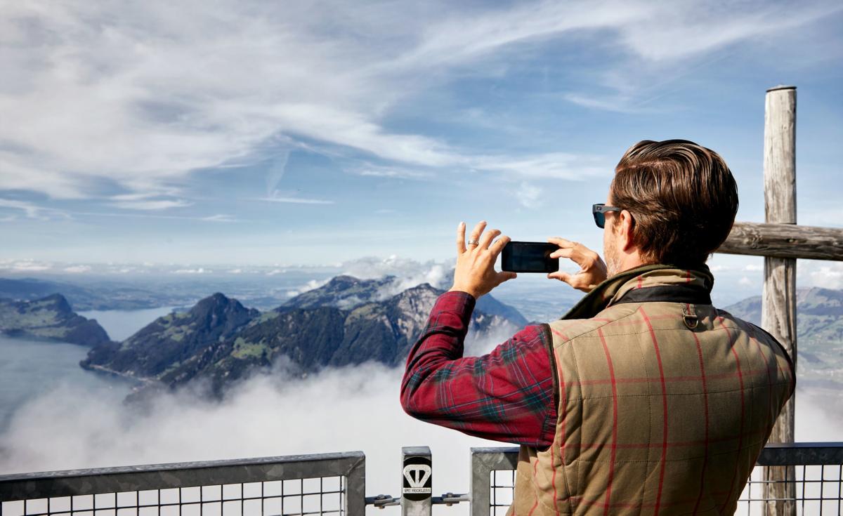 Perfektes Fotomotiv: die Aussicht vom Fronalpstock auf den Vierwaldstättersee.