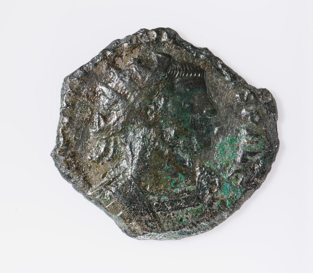 Abbildung: Kaiser Florianus auf einer Münze, die im Bereich der Äbnetwald gefunden wurde.