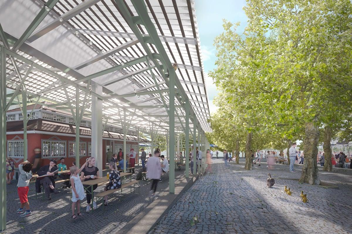 So könnte der neue Landsgemeindeplatz in Zug aussehen.