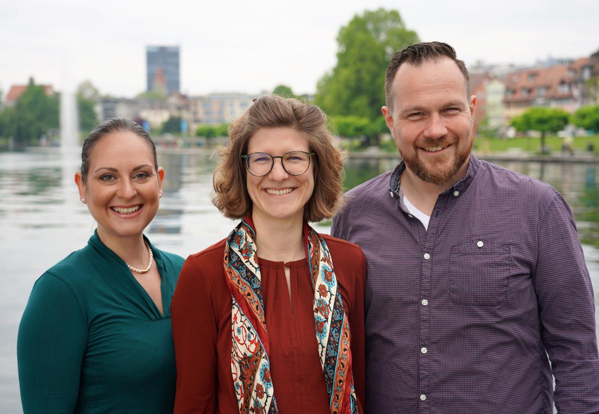Diese drei wollen für die Grünliberalen in den Nationalrat (von links): Joëlle Gautier, Tabea Estermann und Martin Zimmermann.