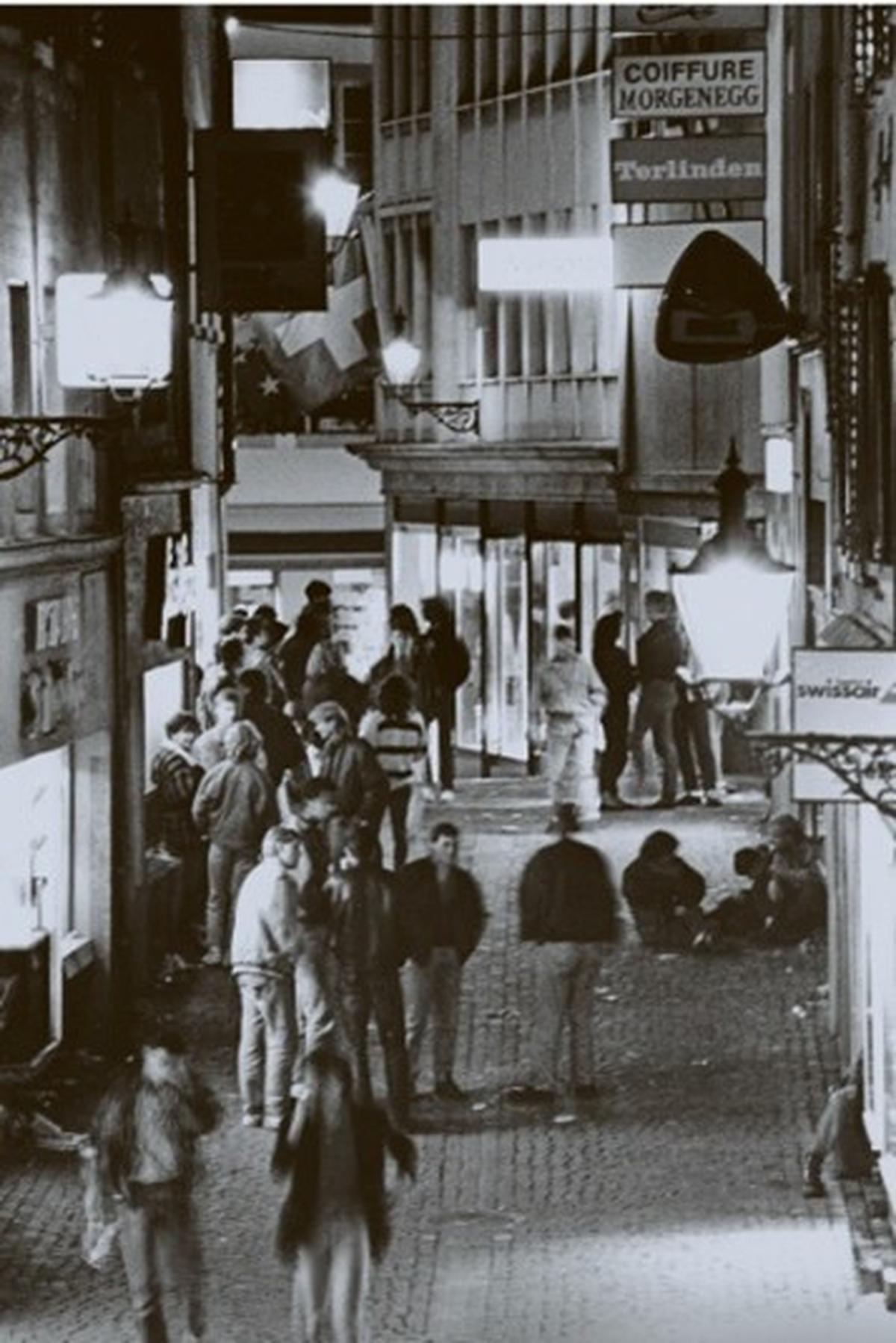 Drogenhotspot in den 70er Jahren: die Eisengasse in der Luzerner Altstadt