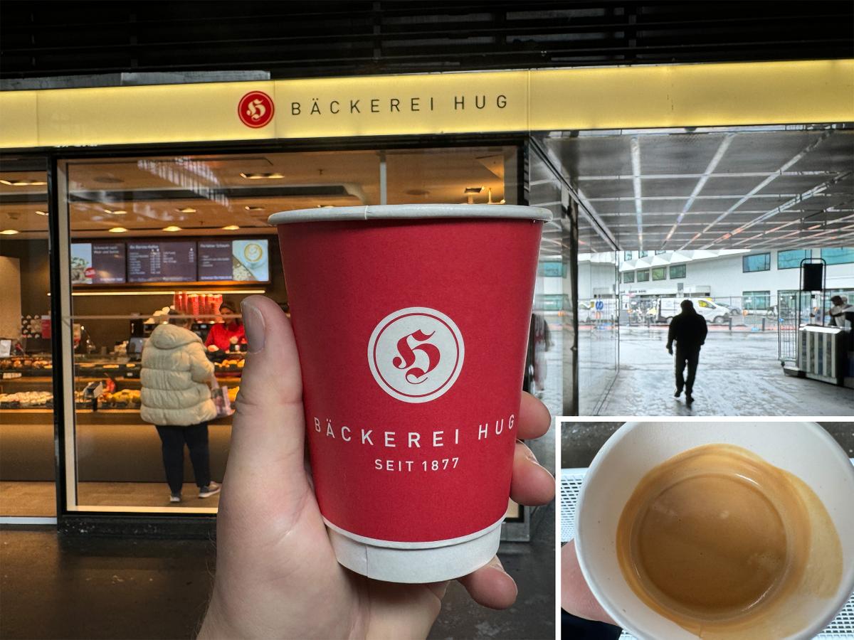 Kaffee Bäckerei Hug Bahnhof Luzern.