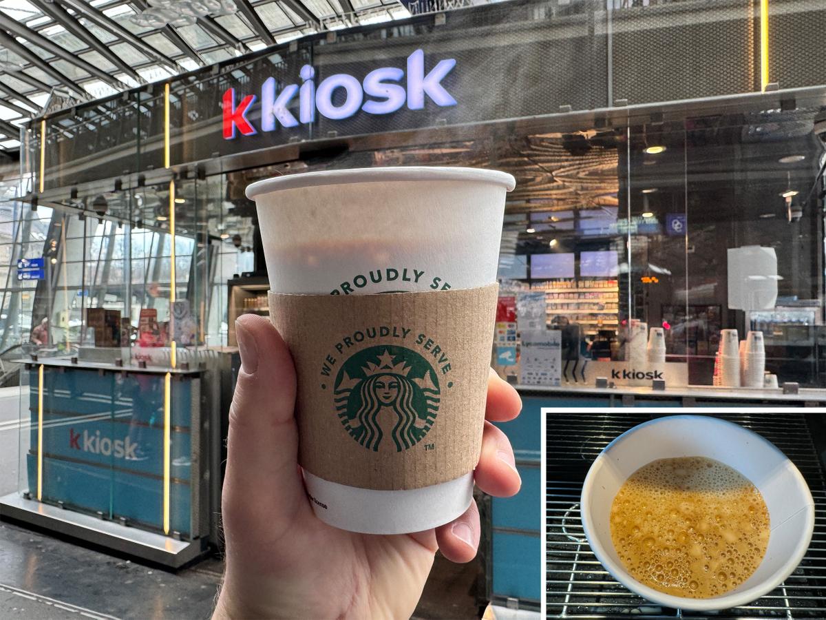 Kaffee k kiosk Starbucks Luzern.
