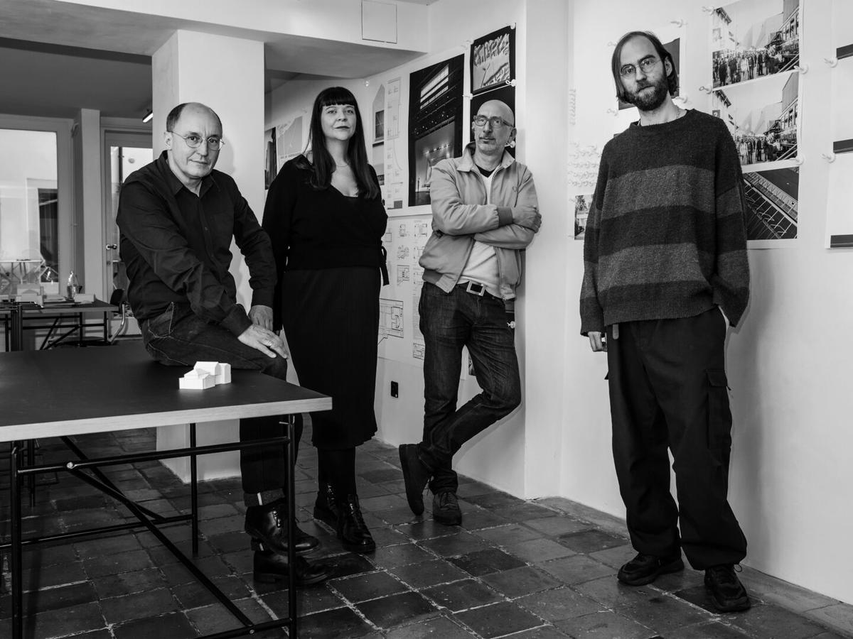 Das Team von Ilg Santer Architekten (links nach rechts) Marcel Santer, Vesna Petrovic, Andreas Ilg, Wilhelm Falk.