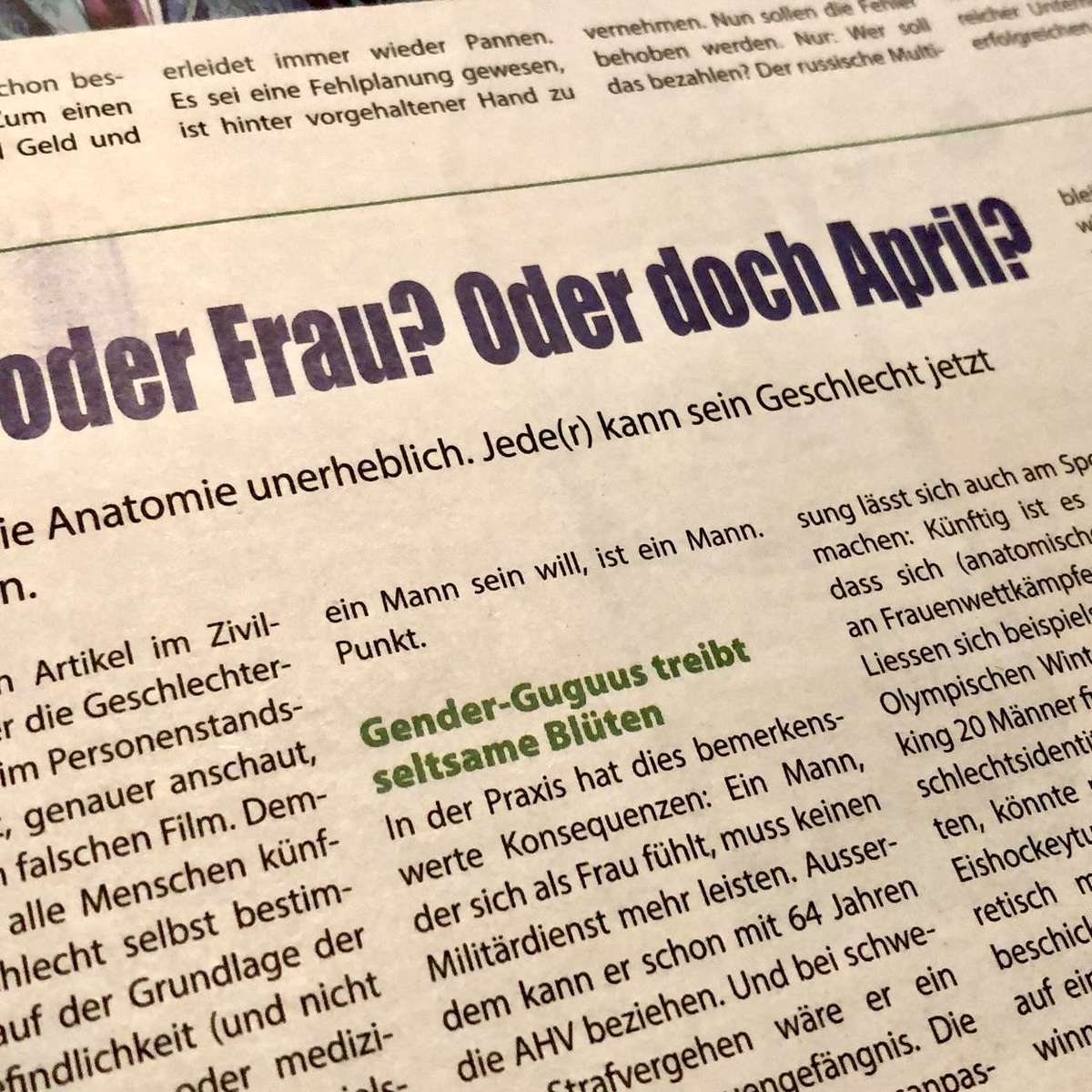 Fasnachtszeitung «Knallfrosch» erntet wieder harte Kritik