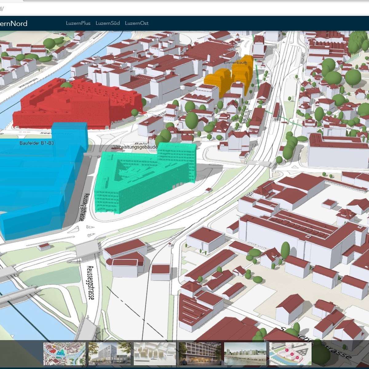 Nun kannst du Pläne im Kanton Luzern in 3D erkunden