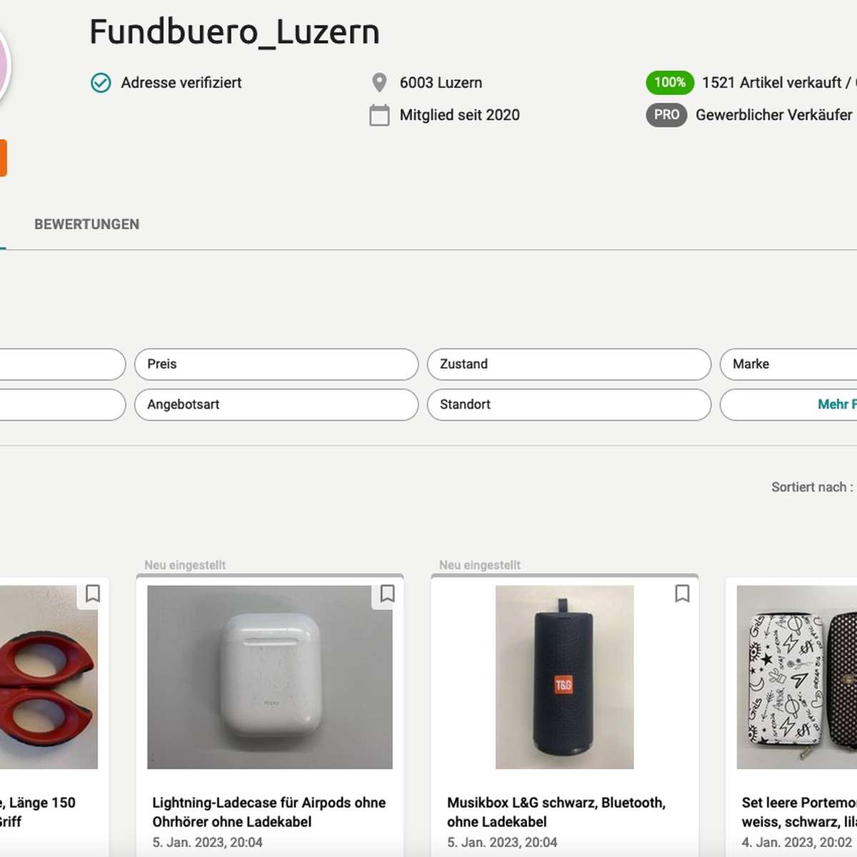 Luzerner Polizei versteigert mutmasslich gefälschte Kappe
