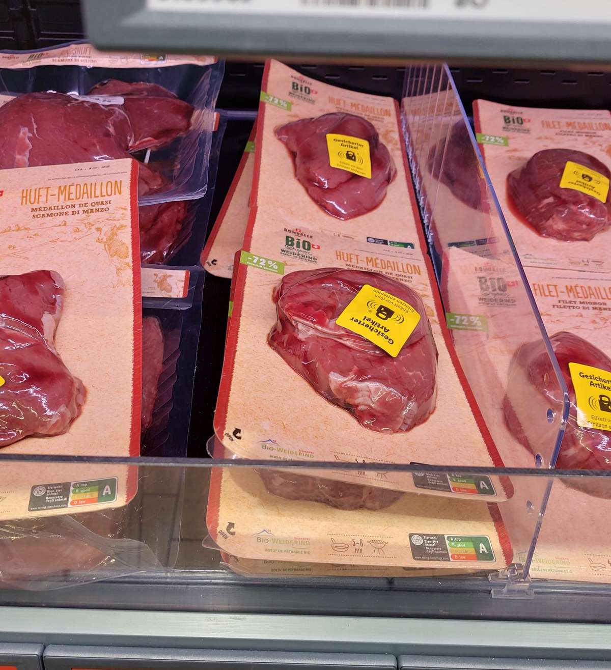 Nun wird in Luzern schon Fleisch gegen Diebstahl gesichert