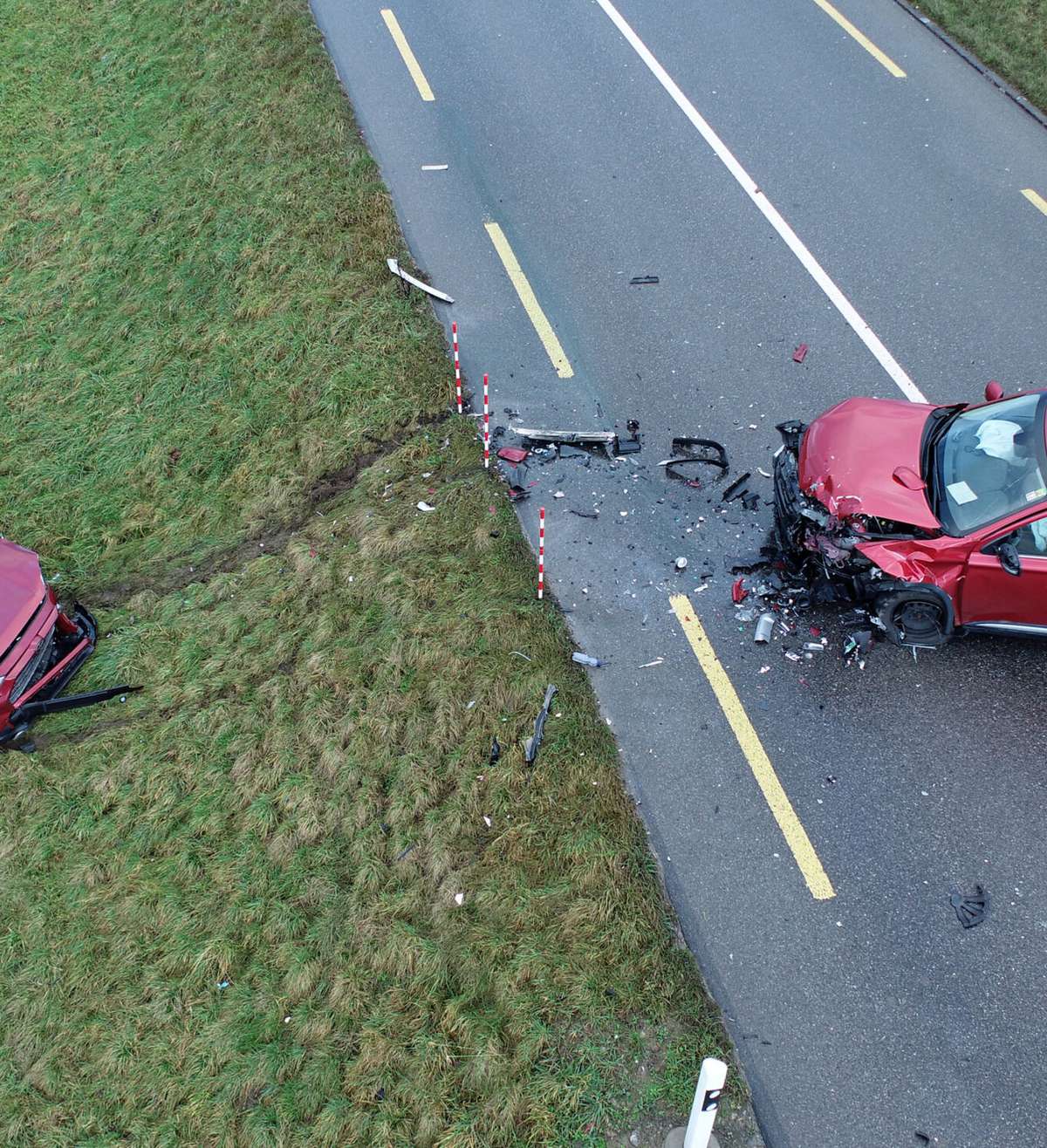 Heftige Auto-Kollision in Triengen: Zwei Personen verletzt
