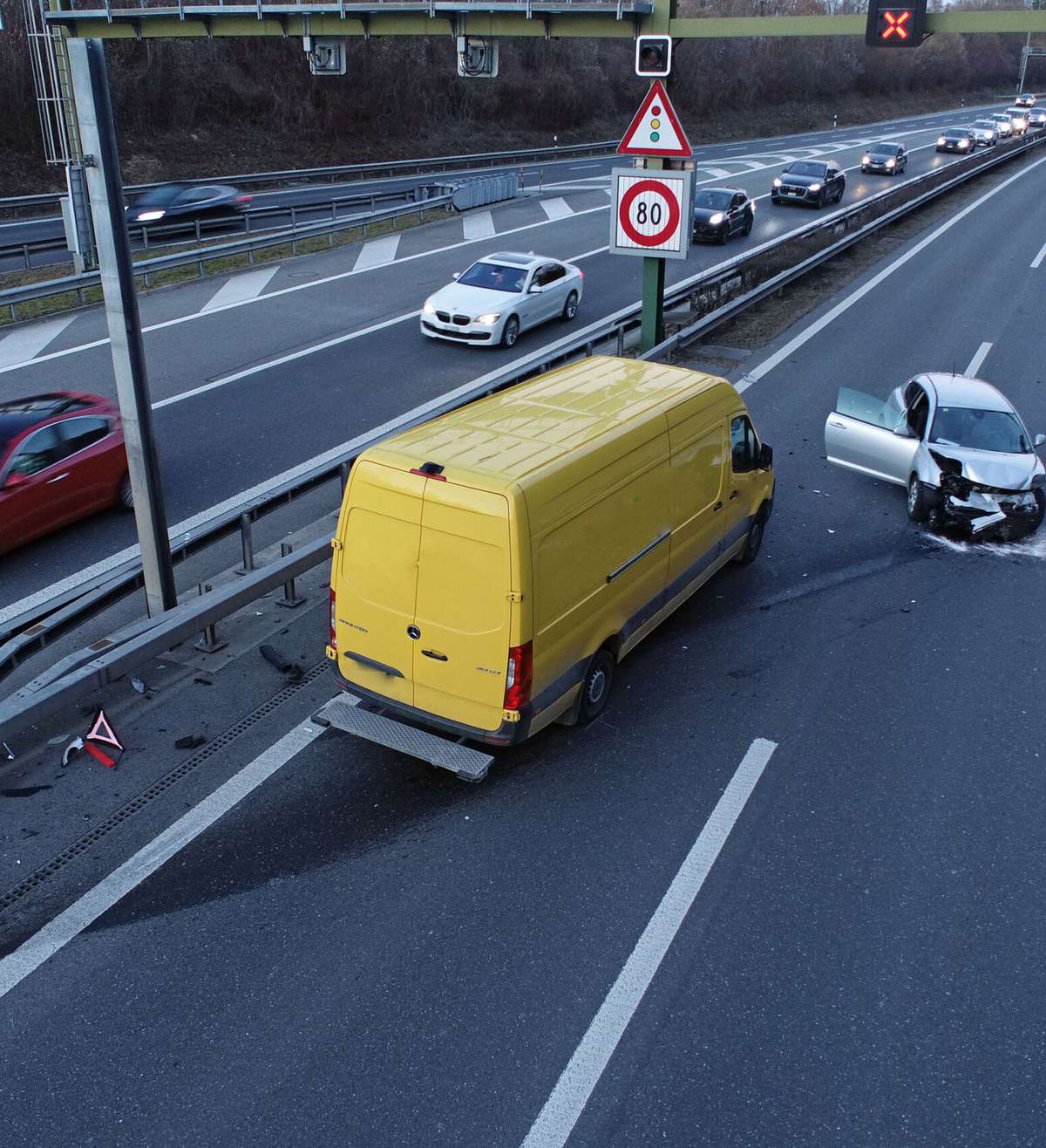 Ebikon: Unfall auf der Autobahn A14 sorgte für Chaos