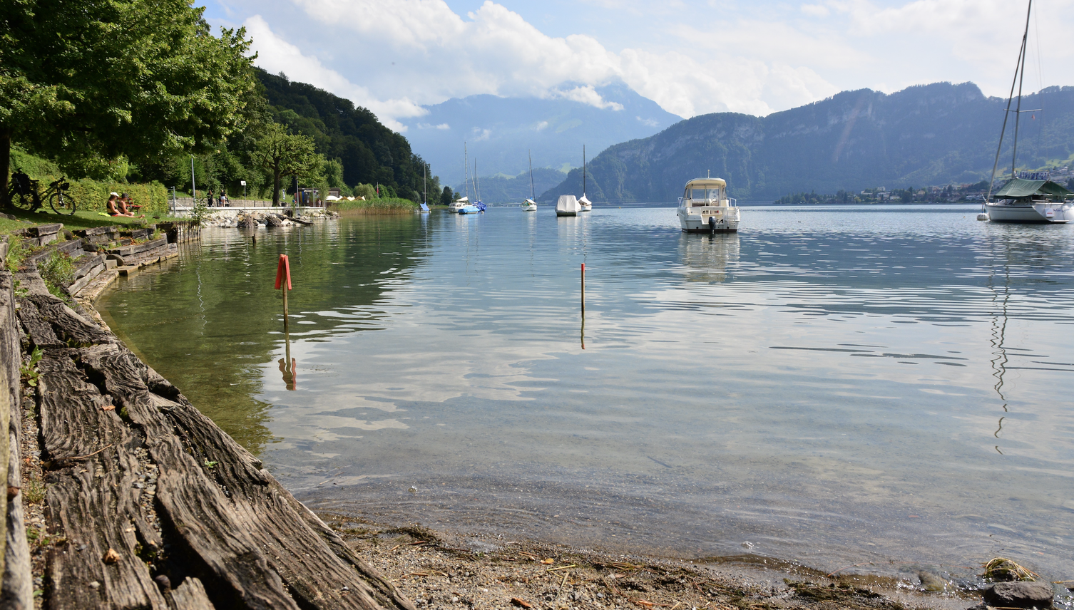 Badestelle im Sternenmätteli in Horw neu mit «Strand»