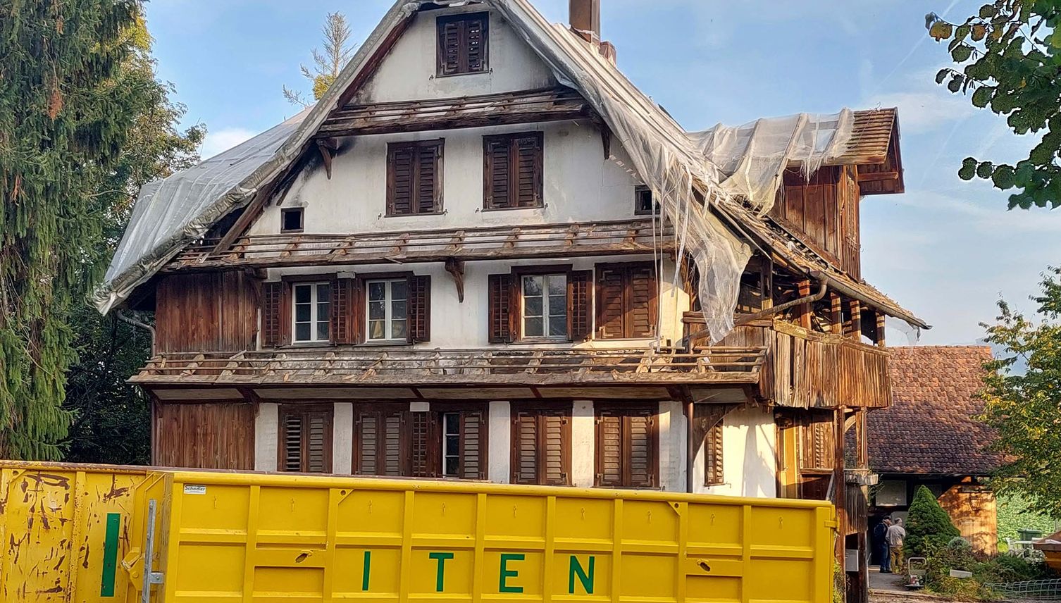 Zug: Brandruine Schochenmühle wird definitiv abgerissen