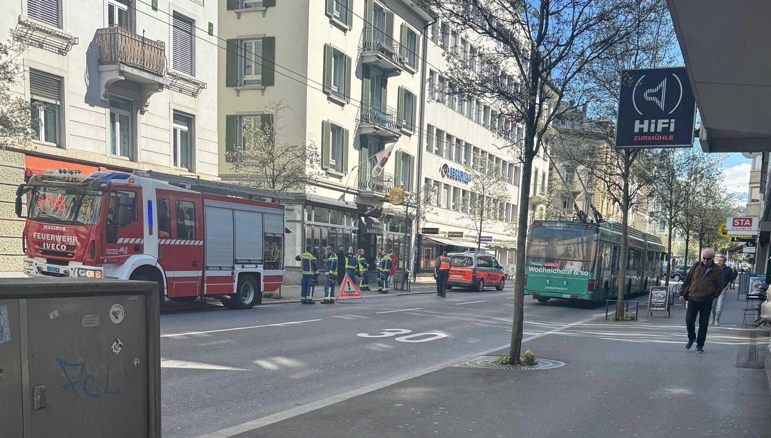 Feuerwehr hat Einsatz mitten in der Stadt Luzern