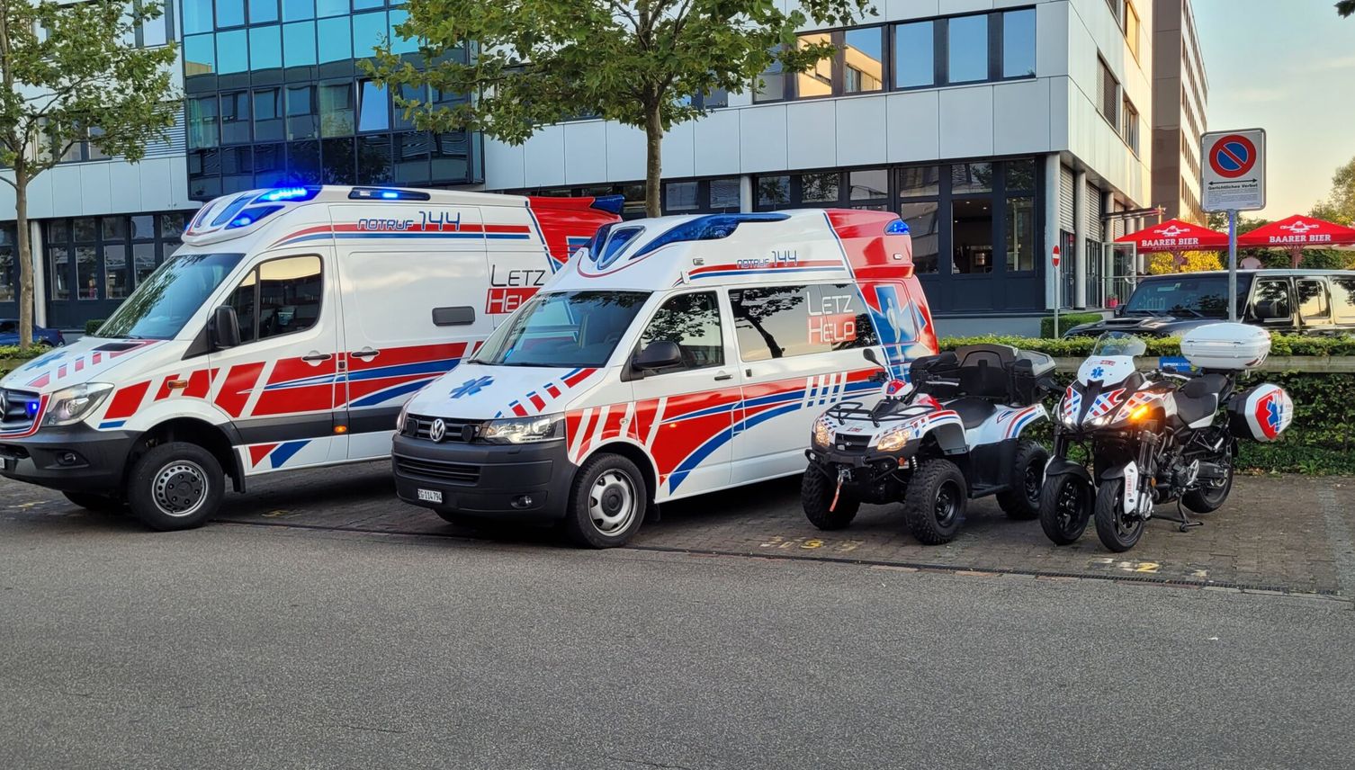 Zürcher Notrufzentrale bietet in Zug private Ambulanz auf