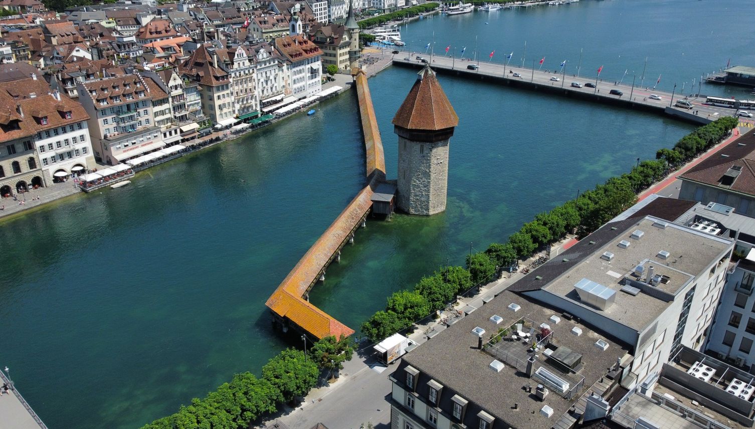 Neue Kapellbrücke in Luzern wird heute 30 Jahre alt
