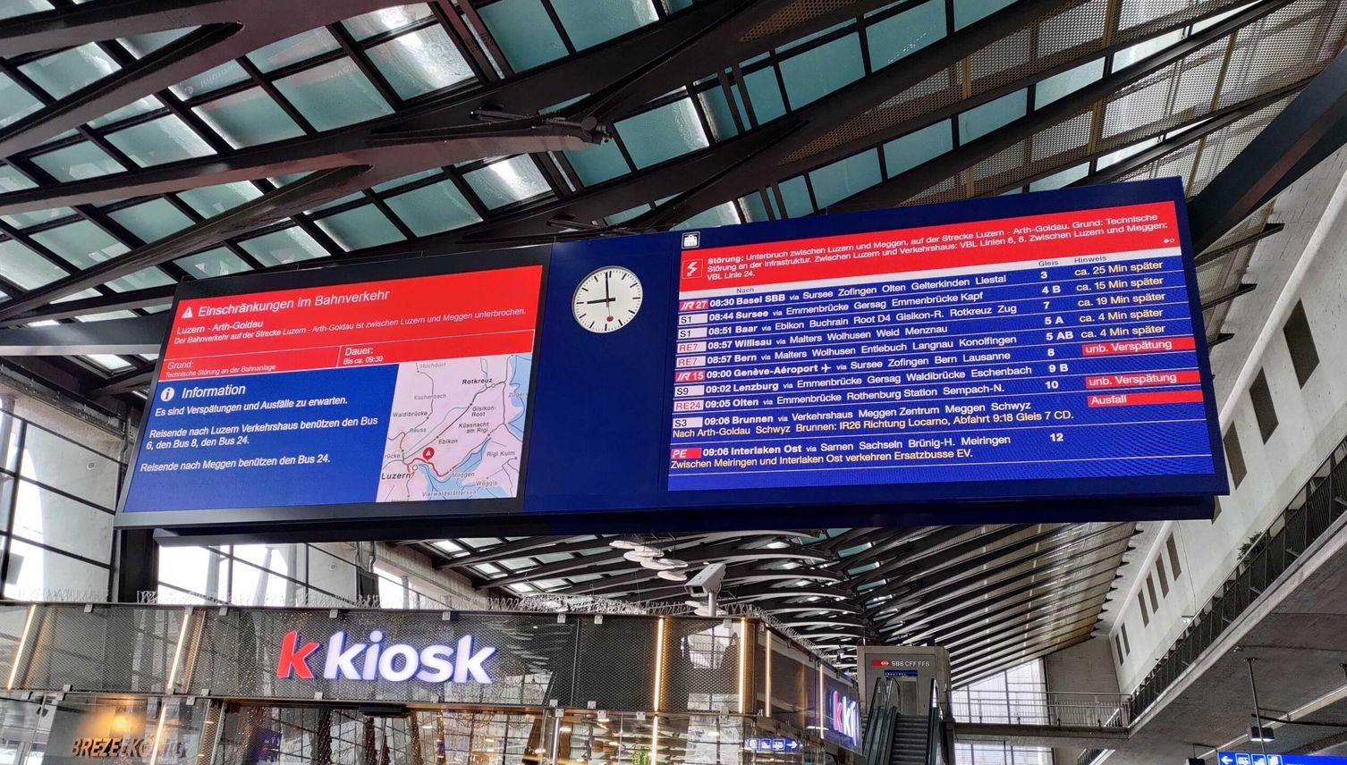 Bahnstrecke Luzern–Lenzburg blockiert nach Unfall