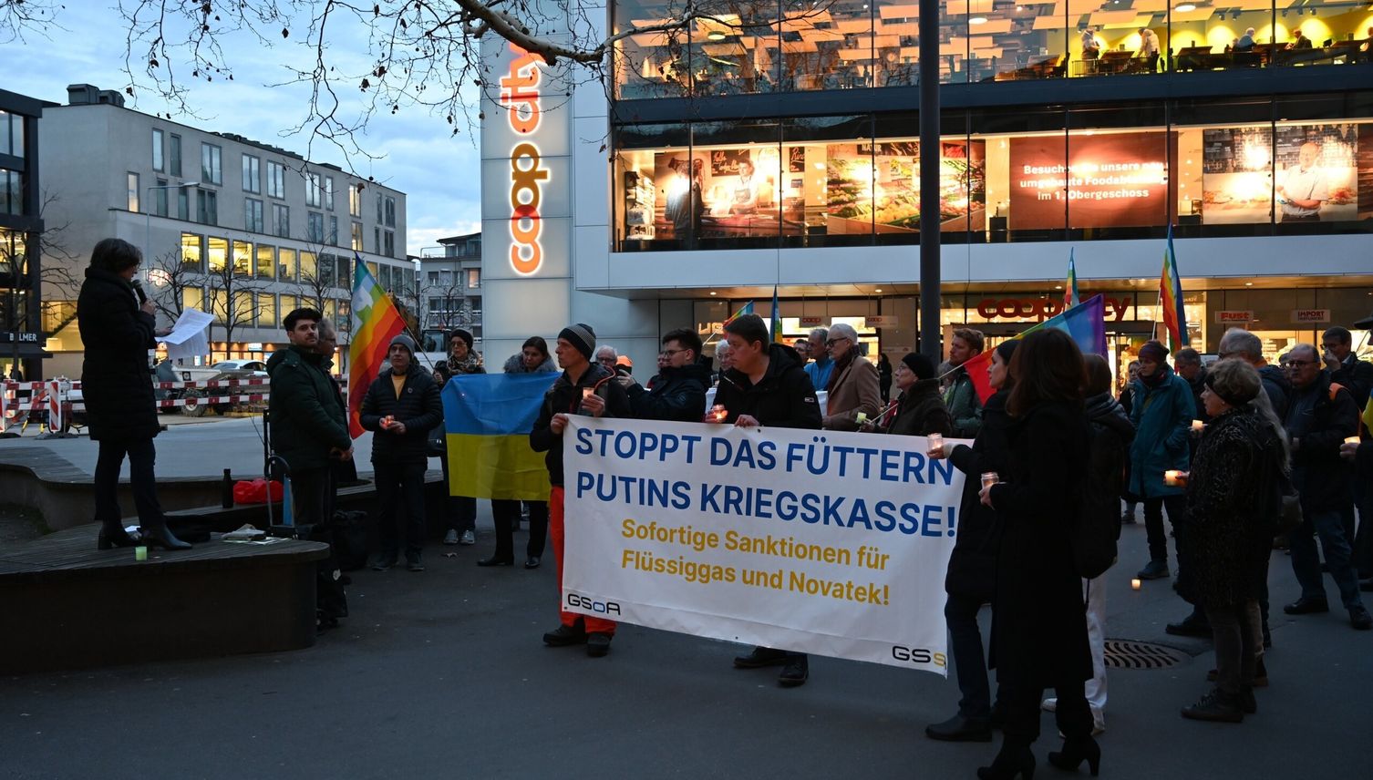 Stadt Zug: Partei demonstriert gegen Russland