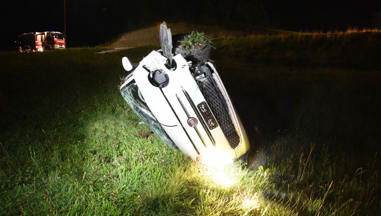 Zwischen Luzern und Meggen: Auto überschlägt sich mehrfach