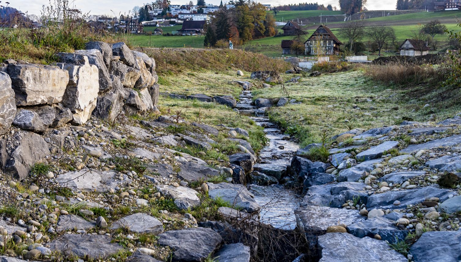 Tangente: Dank der Strasse fliessen die Bäche jetzt wieder oberirdisch