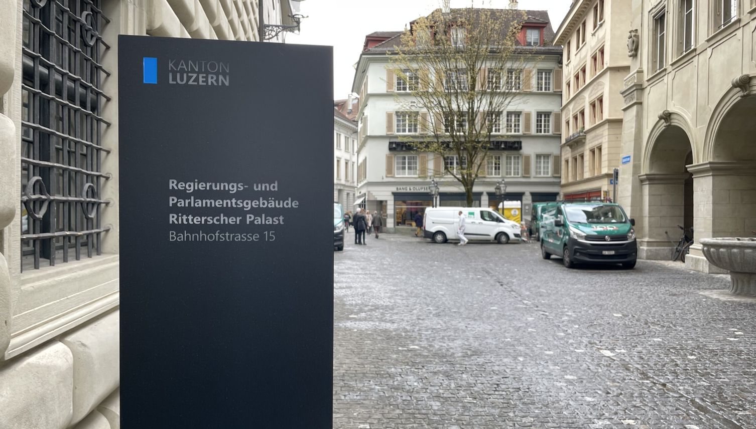 Brand beim Regierungsgebäude in Luzern