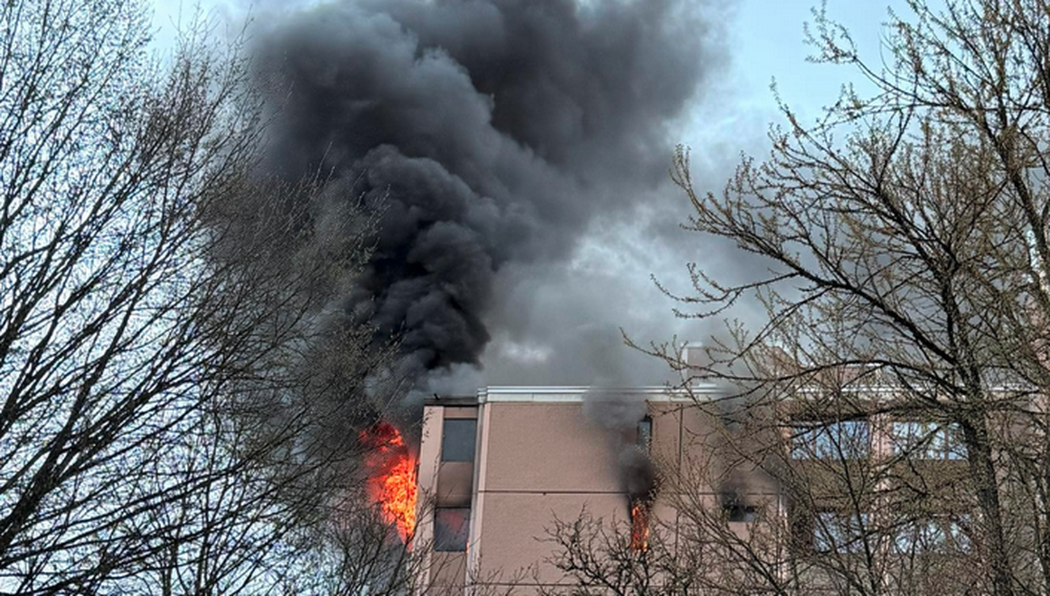 Brand in Cham: Plötzlich stand eine Wohnung in Flammen