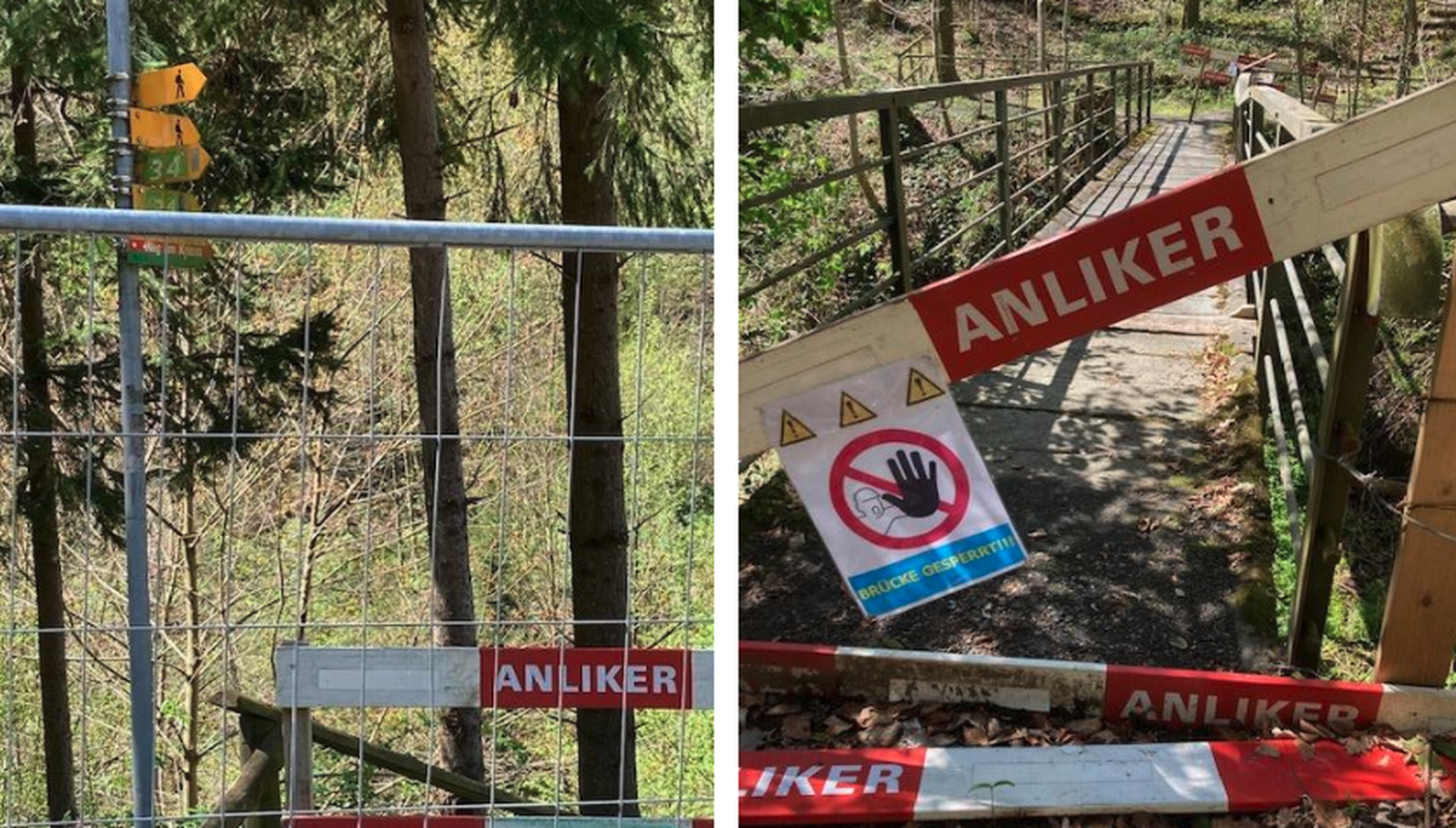Gesperrte Brücke im Ränggloch sorgt für Ärger