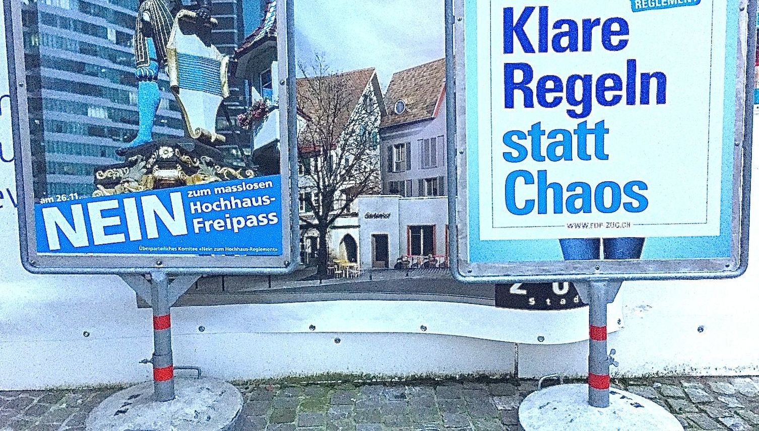 Stadtzuger wollen ein liberales Hochhausreglement