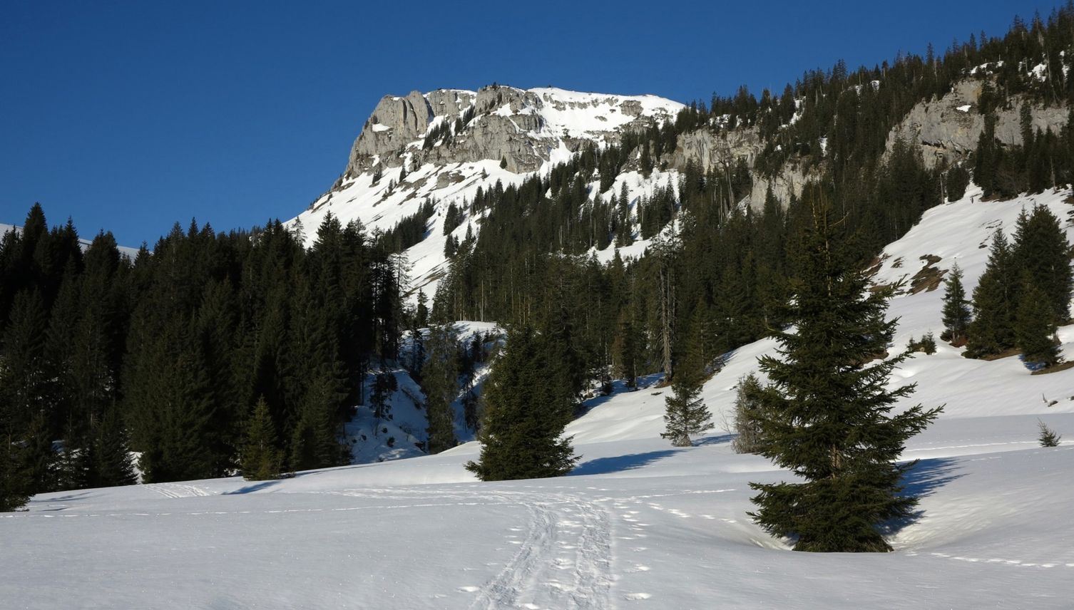 Sulzschneespass in der Schratteflue bei Sörenberg