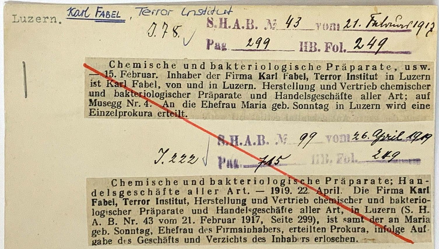 Das «Terror Institut» in Luzern: Giftgas oder Ameisenpulver?