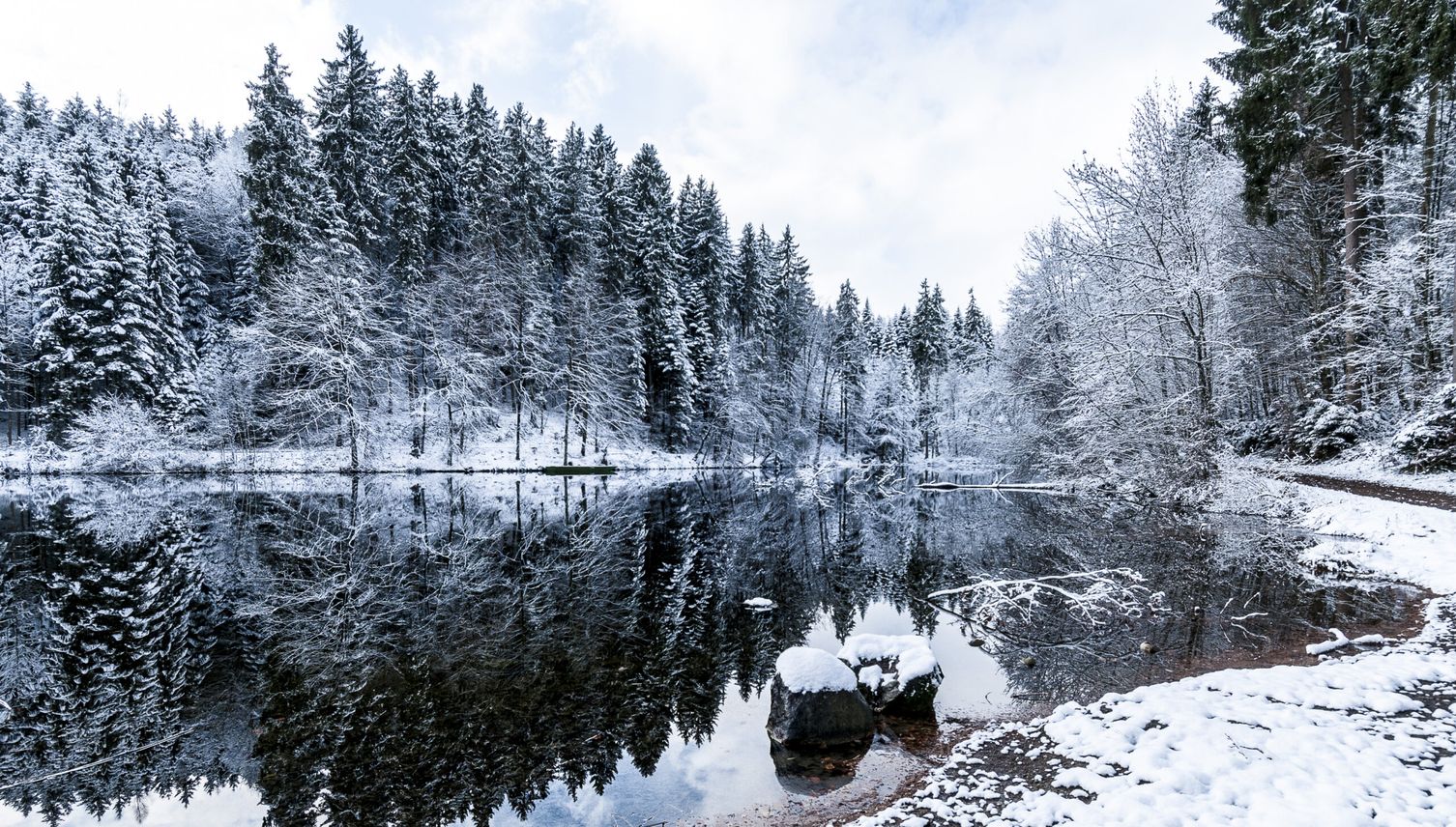 Wie ein Wintermärchen – der Kanton Zug schneebedeckt