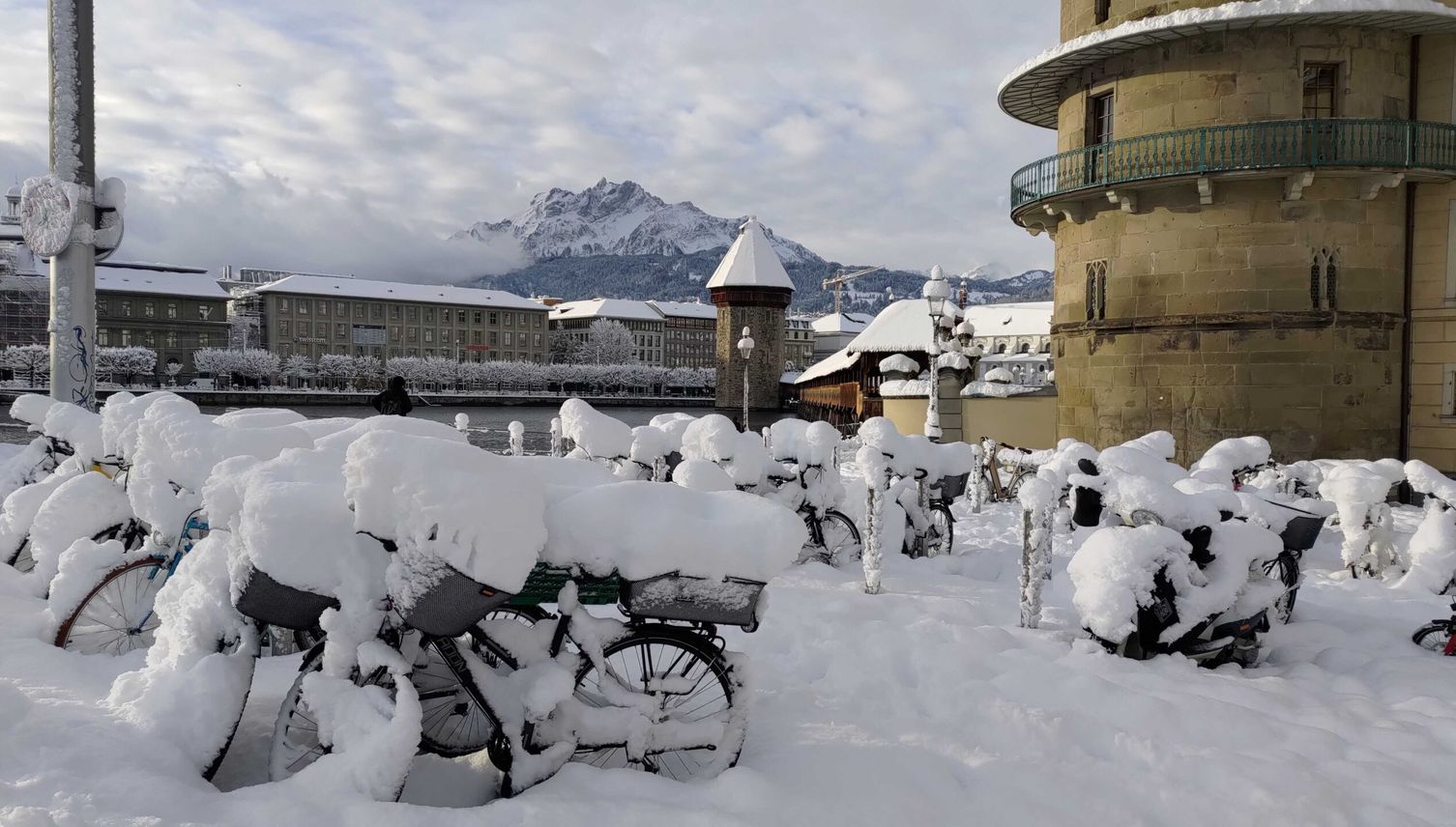 Schnee, soweit das Auge reicht